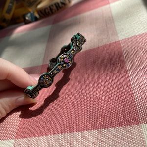 Vintage M.C.L. Matthew Campbell Laurenza teal bangle MCL